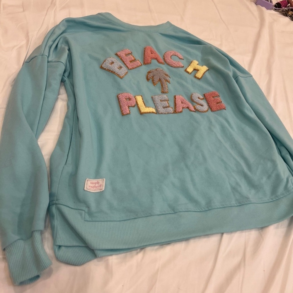 beach please crewneck